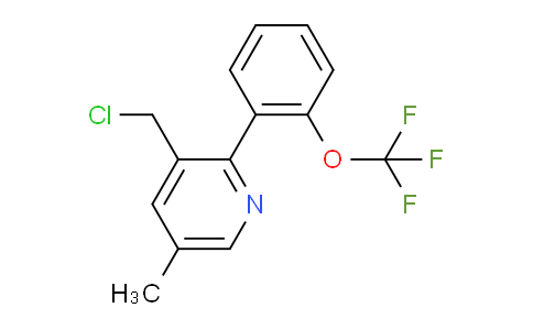 3-(Chloromethyl)-5-methyl-2-(2-(trifluoromethoxy)phenyl)pyridine