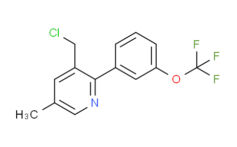 AM58437 | 1261652-08-7 | 3-(Chloromethyl)-5-methyl-2-(3-(trifluoromethoxy)phenyl)pyridine