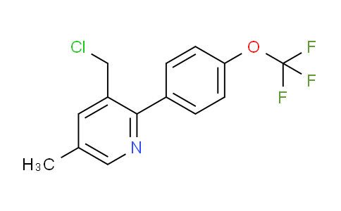 AM58438 | 1261447-05-5 | 3-(Chloromethyl)-5-methyl-2-(4-(trifluoromethoxy)phenyl)pyridine