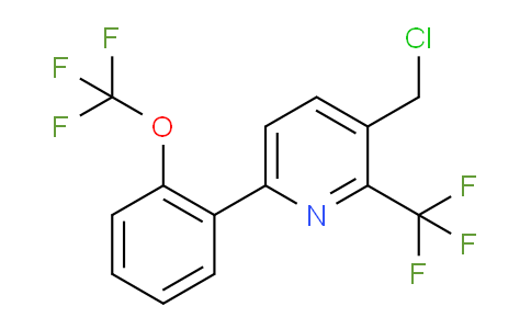 3-(Chloromethyl)-6-(2-(trifluoromethoxy)phenyl)-2-(trifluoromethyl)pyridine