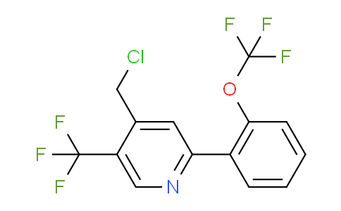 4-(Chloromethyl)-2-(2-(trifluoromethoxy)phenyl)-5-(trifluoromethyl)pyridine