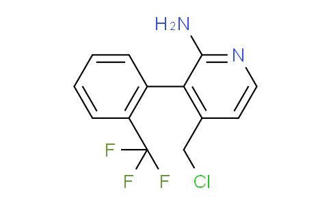 2-Amino-4-(chloromethyl)-3-(2-(trifluoromethyl)phenyl)pyridine