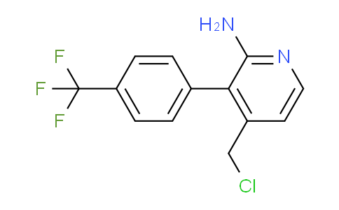 2-Amino-4-(chloromethyl)-3-(4-(trifluoromethyl)phenyl)pyridine