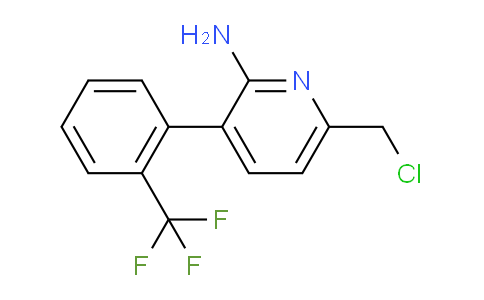 2-Amino-6-(chloromethyl)-3-(2-(trifluoromethyl)phenyl)pyridine