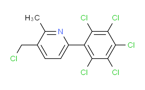 3-(Chloromethyl)-2-methyl-6-(perchlorophenyl)pyridine