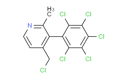 4-(Chloromethyl)-2-methyl-3-(perchlorophenyl)pyridine