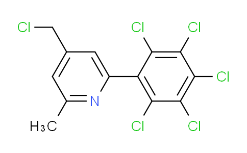 4-(Chloromethyl)-2-methyl-6-(perchlorophenyl)pyridine