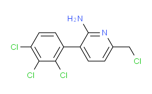 2-Amino-6-(chloromethyl)-3-(2,3,4-trichlorophenyl)pyridine