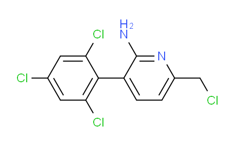 2-Amino-6-(chloromethyl)-3-(2,4,6-trichlorophenyl)pyridine