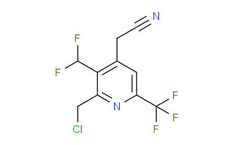 AM58799 | 1361690-77-8 | 2-(Chloromethyl)-3-(difluoromethyl)-6-(trifluoromethyl)pyridine-4-acetonitrile