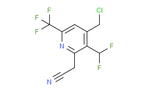 4-(Chloromethyl)-3-(difluoromethyl)-6-(trifluoromethyl)pyridine-2-acetonitrile