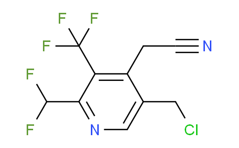 5-(Chloromethyl)-2-(difluoromethyl)-3-(trifluoromethyl)pyridine-4-acetonitrile