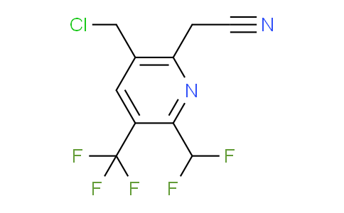 5-(Chloromethyl)-2-(difluoromethyl)-3-(trifluoromethyl)pyridine-6-acetonitrile