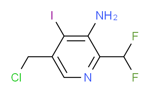 3-Amino-5-(chloromethyl)-2-(difluoromethyl)-4-iodopyridine