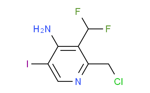 4-Amino-2-(chloromethyl)-3-(difluoromethyl)-5-iodopyridine