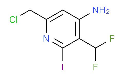 4-Amino-6-(chloromethyl)-3-(difluoromethyl)-2-iodopyridine