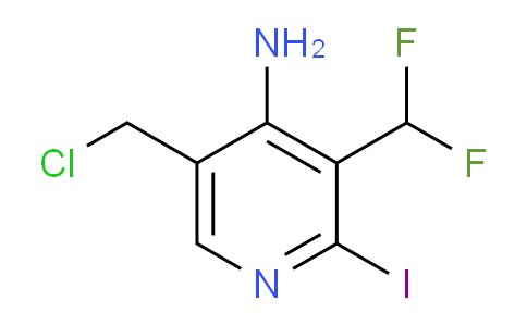 4-Amino-5-(chloromethyl)-3-(difluoromethyl)-2-iodopyridine
