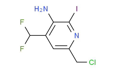 3-Amino-6-(chloromethyl)-4-(difluoromethyl)-2-iodopyridine