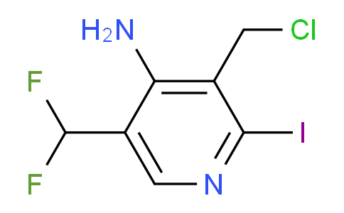 4-Amino-3-(chloromethyl)-5-(difluoromethyl)-2-iodopyridine