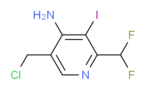 4-Amino-5-(chloromethyl)-2-(difluoromethyl)-3-iodopyridine