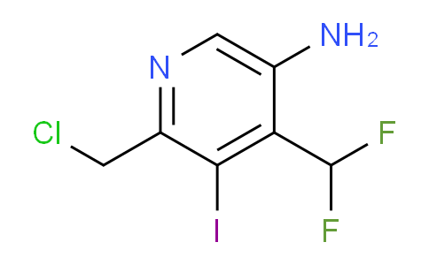 5-Amino-2-(chloromethyl)-4-(difluoromethyl)-3-iodopyridine