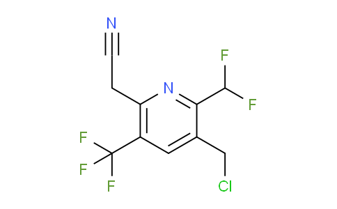 AM58913 | 1361736-87-9 | 3-(Chloromethyl)-2-(difluoromethyl)-5-(trifluoromethyl)pyridine-6-acetonitrile