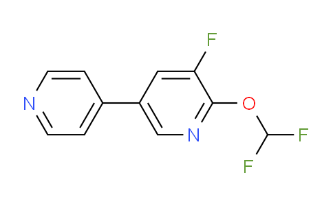 2-(Difluoromethoxy)-3-fluoro-5-(pyridin-4-yl)pyridine