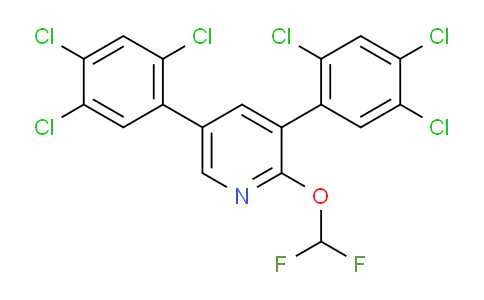 3,5-Bis(2,4,5-trichlorophenyl)-2-(difluoromethoxy)pyridine