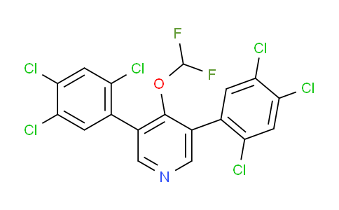3,5-Bis(2,4,5-trichlorophenyl)-4-(difluoromethoxy)pyridine