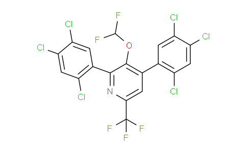 2,4-Bis(2,4,5-trichlorophenyl)-3-(difluoromethoxy)-6-(trifluoromethyl)pyridine