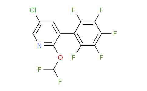 5-Chloro-2-(difluoromethoxy)-3-(perfluorophenyl)pyridine