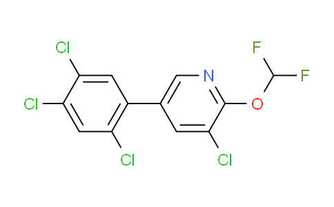 3-Chloro-2-(difluoromethoxy)-5-(2,4,5-trichlorophenyl)pyridine