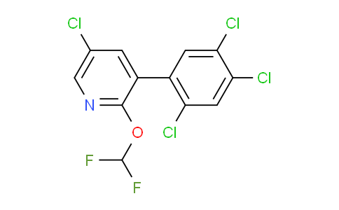 5-Chloro-2-(difluoromethoxy)-3-(2,4,5-trichlorophenyl)pyridine