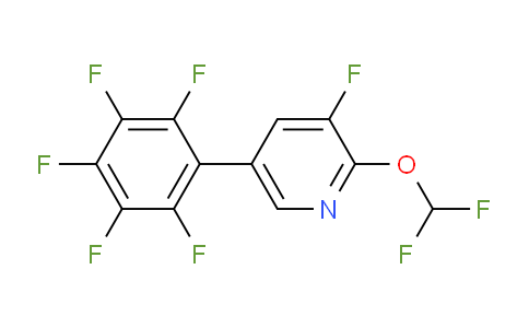 2-(Difluoromethoxy)-3-fluoro-5-(perfluorophenyl)pyridine