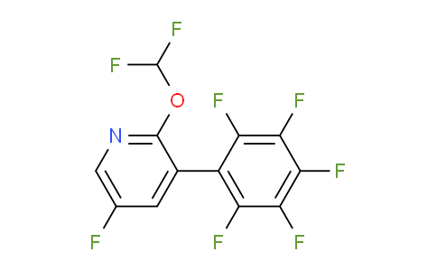2-(Difluoromethoxy)-5-fluoro-3-(perfluorophenyl)pyridine