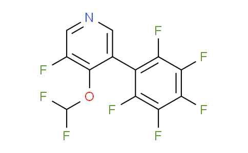 4-(Difluoromethoxy)-3-fluoro-5-(perfluorophenyl)pyridine