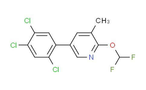 AM59117 | 1261548-96-2 | 2-(Difluoromethoxy)-3-methyl-5-(2,4,5-trichlorophenyl)pyridine
