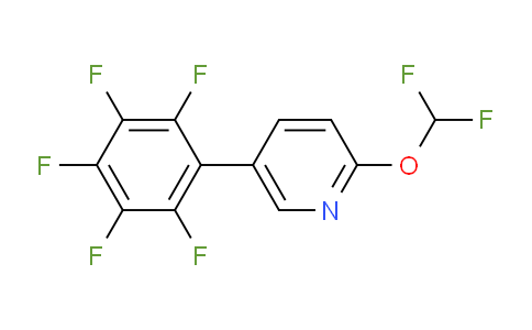 2-(Difluoromethoxy)-5-(perfluorophenyl)pyridine