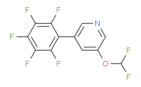3-(Difluoromethoxy)-5-(perfluorophenyl)pyridine