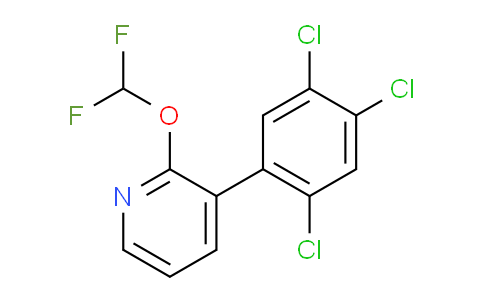 2-(Difluoromethoxy)-3-(2,4,5-trichlorophenyl)pyridine