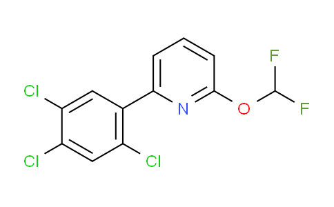 2-(Difluoromethoxy)-6-(2,4,5-trichlorophenyl)pyridine