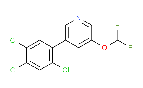 3-(Difluoromethoxy)-5-(2,4,5-trichlorophenyl)pyridine