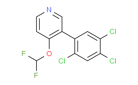 4-(Difluoromethoxy)-3-(2,4,5-trichlorophenyl)pyridine