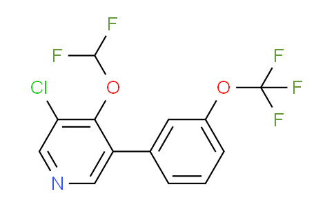 3-Chloro-4-(difluoromethoxy)-5-(3-(trifluoromethoxy)phenyl)pyridine