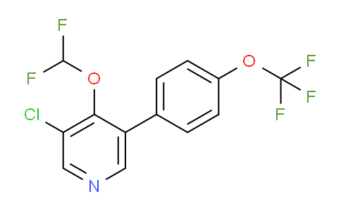 3-Chloro-4-(difluoromethoxy)-5-(4-(trifluoromethoxy)phenyl)pyridine