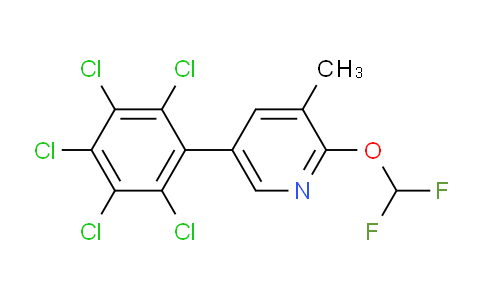 AM59391 | 1361530-83-7 | 2-(Difluoromethoxy)-3-methyl-5-(perchlorophenyl)pyridine