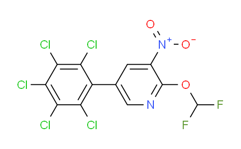AM59393 | 1361533-69-8 | 2-(Difluoromethoxy)-3-nitro-5-(perchlorophenyl)pyridine