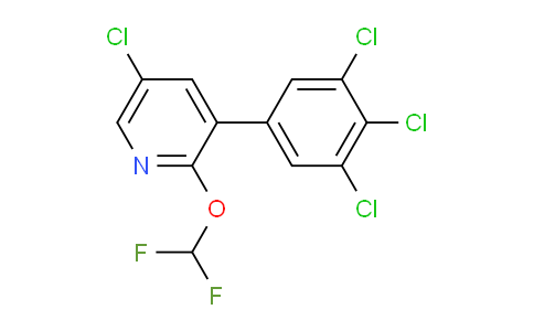 5-Chloro-2-(difluoromethoxy)-3-(3,4,5-trichlorophenyl)pyridine