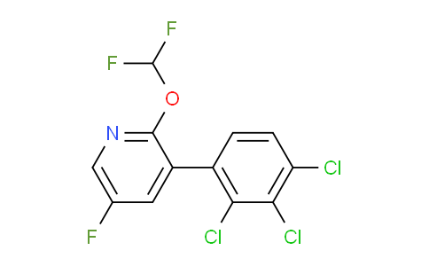 2-(Difluoromethoxy)-5-fluoro-3-(2,3,4-trichlorophenyl)pyridine