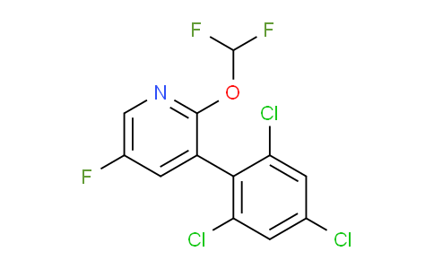 2-(Difluoromethoxy)-5-fluoro-3-(2,4,6-trichlorophenyl)pyridine